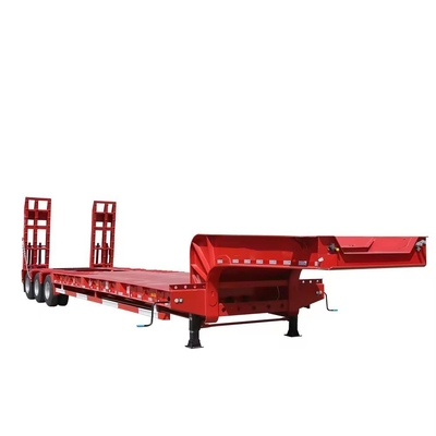 3 Jahre Kundendienst Niedrigbett-Fahrzeug Anhänger Gooseneck Lowboy Flatbed Semi-Trailer