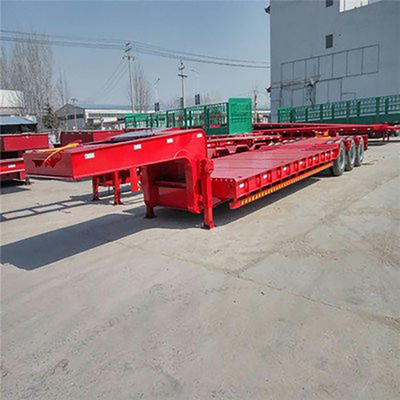 Tri-Achse 20/40 Fuß Flachdeck-Bettplattform 40 FT Container Flachbett-Semi-Lkw-Anhänger