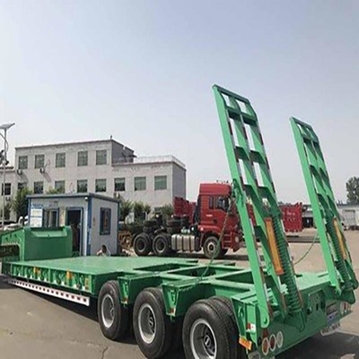 Tri-Achse 20/40 Fuß Flachdeck-Bettplattform 40 FT Container Flachbett-Semi-Lkw-Anhänger