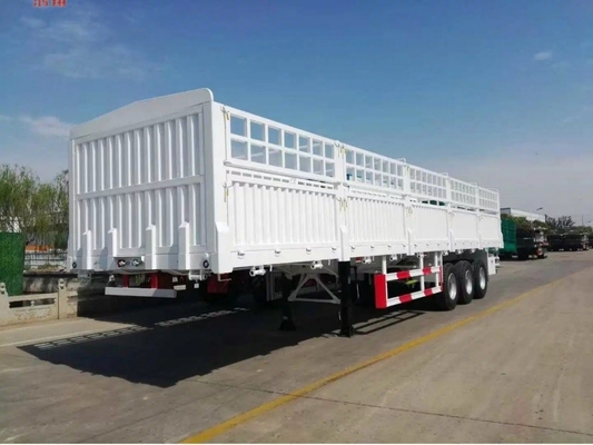 3 Achsen 45FT 48FT 60ton Dropside Cargo Seitenwand Semi-Anhänger für Leichtbau-Grad Seitenwand Zaun