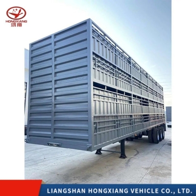 3 Achsen 45FT 48FT 60ton Dropside Cargo Seitenwand Semi-Anhänger für Leichtbau-Grad Seitenwand Zaun