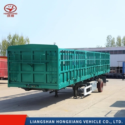 3 Achsen 45FT 48FT 60ton Dropside Cargo Seitenwand Semi-Anhänger für Leichtbau-Grad Seitenwand Zaun