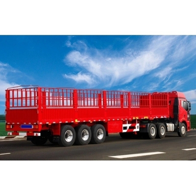 40ft 3 Achsen 60tons Fall Seitenwand Zaun Semi-Anhänger Pferdeanhänger Zäune Semi-Anhänger
