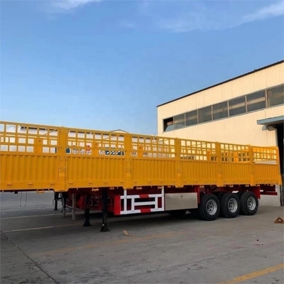 40ft 3 Achsen 60tons Fall Seitenwand Zaun Semi-Anhänger Pferdeanhänger Zäune Semi-Anhänger