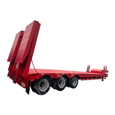 Mac Pherson-Typ Flachbett-Lkw Niedrigbett-Auto Dolly-Anhänger mit zwei Geschwindigkeits-Landebein