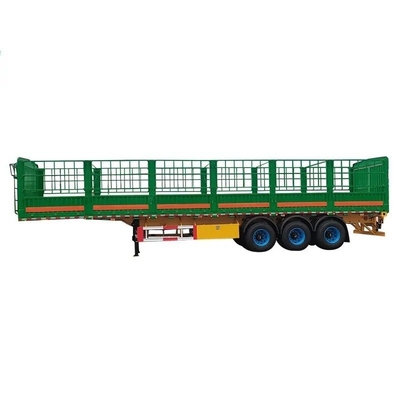 Selbstdumping 40ft 12m 12,5m 40ton Fence Cargo Semi Truck Anhänger 3 Achsen mit Seitenwand