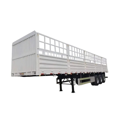 Selbstdumping 40ft 12m 12,5m 40ton Fence Cargo Semi Truck Anhänger 3 Achsen mit Seitenwand