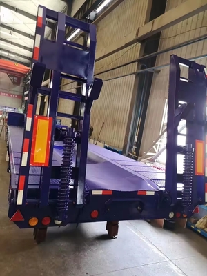 Drop Deck Ausdehnbares Niedrigbett Anhänger Ladegerät Transport Lowboy Semi Truck Anhänger