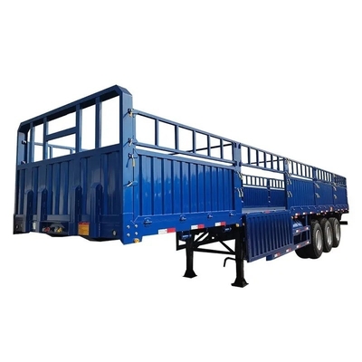 Kreuzarm-Typ 3 Achsen 40FT 12m 12,5m 40ton 50ton Semi-Lkw-Anhänger mit Seitenwandzaun