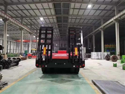 Anpassungsfähige Struktur 20t Flachbett-Semi-Anhänger Lkw-Anhänger 11.22.5 Profil 1820 mm
