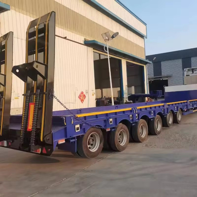 Schwerlastförderfähiger, ausdehnbarer, niedriglastfähiger Deckanhänger mit hydraulischem Windblattransport