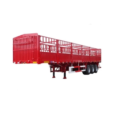 30-100 Tonnen Lkw-Anhänger Pfahlzaun Semi-Anhänger mit Selbstdumping und 1820 mm Lauffläche