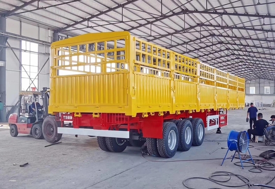 High Fence Side Wall Pile Semi-Trailer mit Anpassungsoption und 1820mm Fußboden