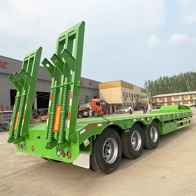 50 Tonnen Lowbed Semi Truck Low Bed Trailers für schwere Anlagen zu erschwinglichen Preisen