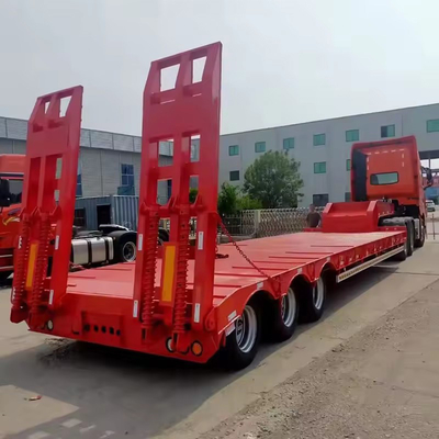 1820mm Laufband Lowboy 100 Tonnen 4/6 Achsen Lowbed Low Boy Halbanhänger für die Anpassung