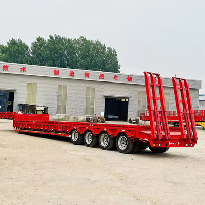 20ft 40ft Flachbett Container Chassis 3 Axe 4 Axe Flachbett Semi-Trailer mit 12R22.5 Reifen