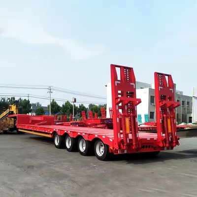 13T Achse 2/3/4/5 Achsen 18m 45T Flatbed Erweiterbares Traktor mit Containerverschluss