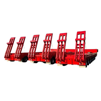 MacPherson-Aufhängung 80 t Container-Fahrwerk Ladegerät Low Boy Anhänger für Schwerlast