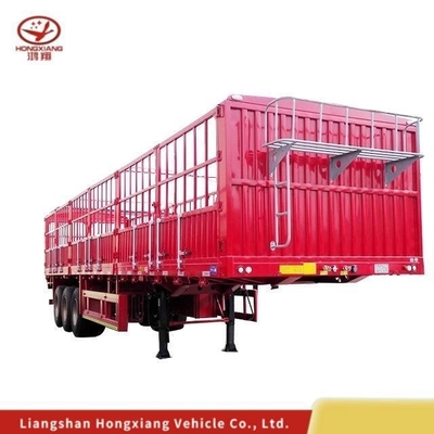 Leichtes 3-Achsen-Hochseitenzaun-Pfahl-Transport-Halbanhänger zur direkten Versorgung