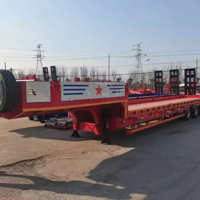 2.3 Achsnummer Semi-Anhänger für Lkw Ausdehnung 40 Fuß Container Transport Niedrigbett