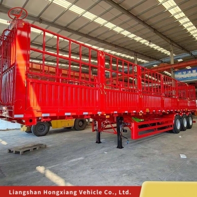 Kreuzarm-Typ 3 Achsen-Seitenkipp-Anhänger für den Transport von Sandsteinmaterial