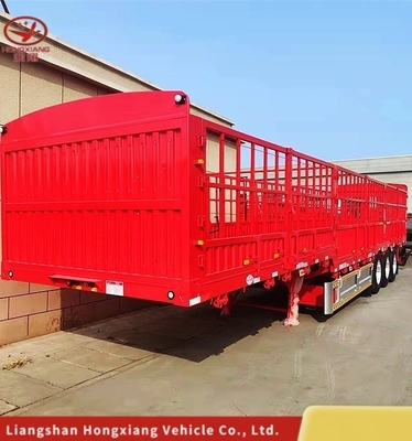 Kreuzarm-Typ 3 Achsen-Seitenkipp-Anhänger für den Transport von Sandsteinmaterial