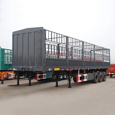 3 Achsen 50 t Triachse 50 Tonne Schwerlastzaun Semi Trailers Stake Semi Trailers mit 1