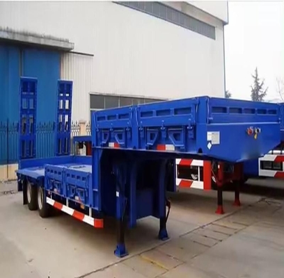 13m50t 3-Achsen-Truck-Anhänger mit flachem Fahrwerk und hydraulisch ausdehnbarem Anhänger