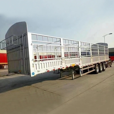 3 Achsen Schwerlast-Pfahlzaun Flatbed Semi-Trailer Cross Arm Typ Aufhängungssystem