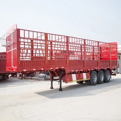 3 Achsen Schwerlast-Pfahlzaun Flatbed Semi-Trailer Cross Arm Typ Aufhängungssystem