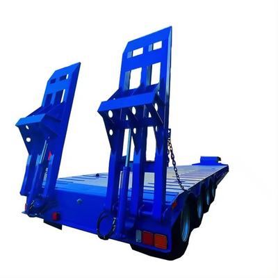3 4 Achsen Niedrigbett-Boy-Deck-Flachbett-Container-Gusshals-Halbanhänger für 80-Tonnen-Lkw