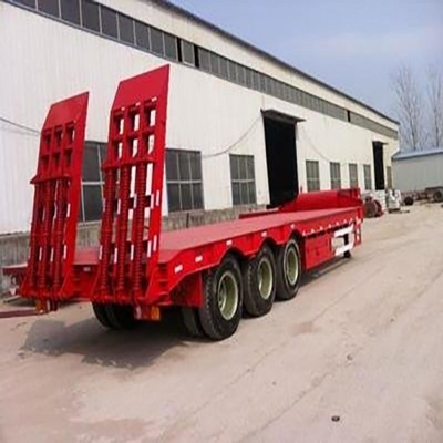 Lowboy Semi-Trailer 60-80t mit Klappkonstruktion und Flatbed-Option enthalten