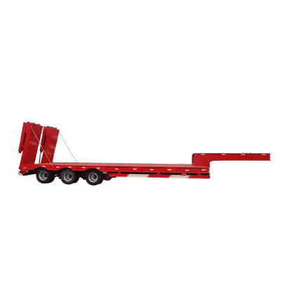 3 Achsen 70 Tonnen 40 FT 40 Tonnen Ladegerät Eisen Hydraulik Gebraucht Lowbed Truck Lowboy Lowbed Semi-Trailer