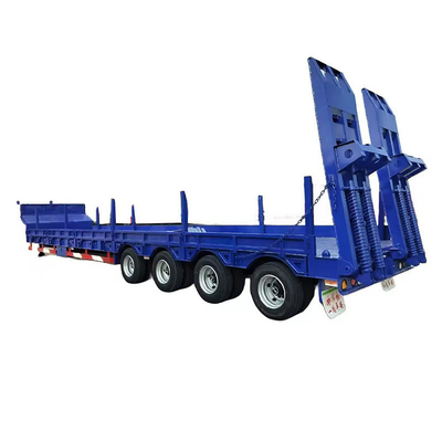 Schwerlastfahrzeug 3 Achsen 4 Achsen 60 80 Tonnen Gänsehals Niedriglader Niedrigbett Lowboy Lkw Halbanhänger