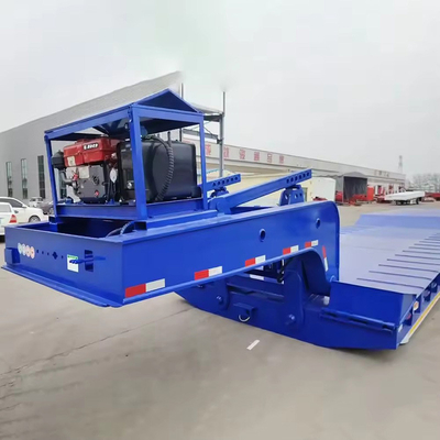 60 80 100 Tonnen Gänsenhals abnehmbarer Niederladegerät Lowboy Lkw Flachbett Niederbett Halbanhänger