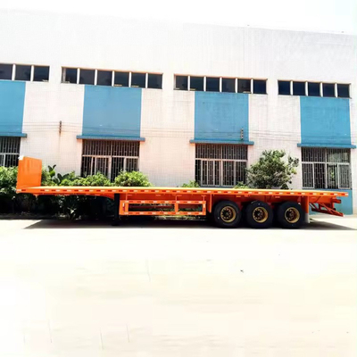 Anpassung 3 Achsen 80t Lowbed Lowboy Low Flatbed Loader Drop Deck Trailer Tread 1820mm
