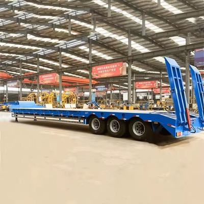 180T 200T Ausdehnbarer Modularer Niederbett Flachbettanhänger 16 Achsen in 8 Linien Schwerlastlastwagen