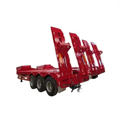 180T 200T Ausdehnbarer Modularer Niederbett Flachbettanhänger 16 Achsen in 8 Linien Schwerlastlastwagen