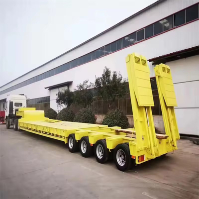 Semi-Low Deck Gänsehals Anhänger 2 3 4 Achsen mit und Hinterarm Typ Aufhängung