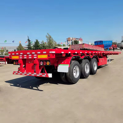 50 FT Halbanhänger Flachbett-Schleppwagen mit hydraulischem Niedrigbett-Anhänger
