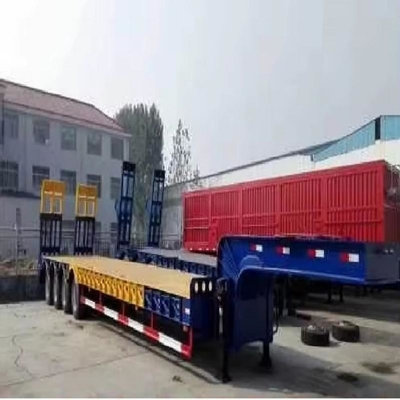 Selbstdumpfender Anhänger mit niedrigem Lager mit Lastkapazität von 120 t und Selbstdumpffunktion