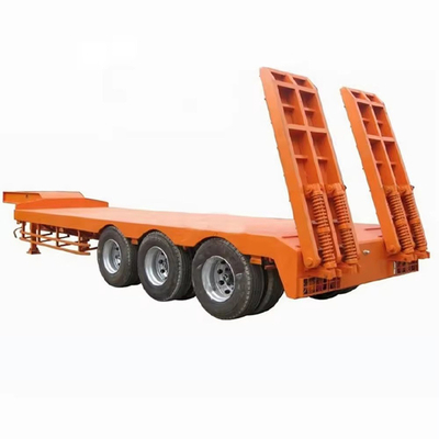 Hohe Ladekapazität 2-Achse 80t Container mit niedrigem Bett Chassis Flatbed Trailer Anpassung