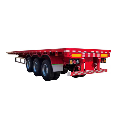 3 Achsen 40 Fuß flacher Container Halbanhänger Lkw Anhänger Container Anhänger mit 1