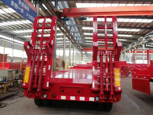 Eisen 40FT 50FT 60FT 12m 12 Räder Flatbed Semi-Trailer mit 2,3 Achsen