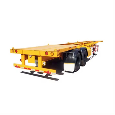 40ft 3 Achsen 60ton Multi-Achsen niedriges Flachbettanhänger mit Hydraulikrampe und anpassbar