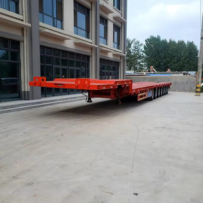 6 Achsen 15m 60ft Flachbett Niedrigbett Lowboy Semi-Trailer mit 13t Achse für die Lieferung