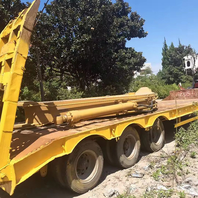 40ft 3 Achsen Niederbettbehälter Gooseneck Flachbett-Semi-Anhänger mit breitem Klettern
