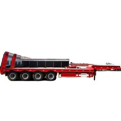 Untergeschossene Semi-Trailer 40FT Flachdeck Container Trailer Flachdeck Trailer Tread 1820mm