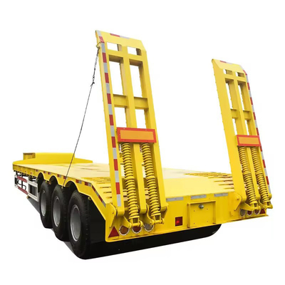 Untergeschossene Semi-Trailer 40FT Flachdeck Container Trailer Flachdeck Trailer Tread 1820mm