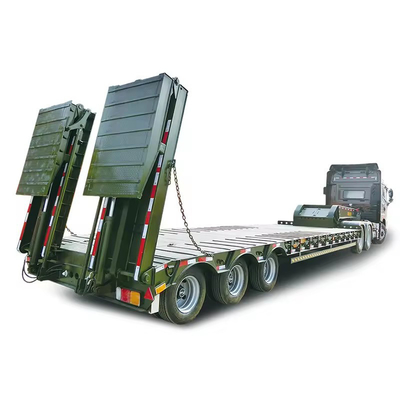 Anpassbares Doppel-Drei-Achse 40FT Flatbed-Chassis Halbanhänger mit Flatbed-Design